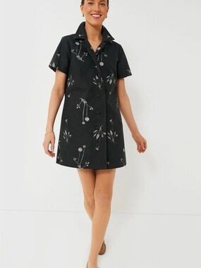 Tuckernuck Black Meadow Rue Marley Dress Size Large Short Sleeve NWT